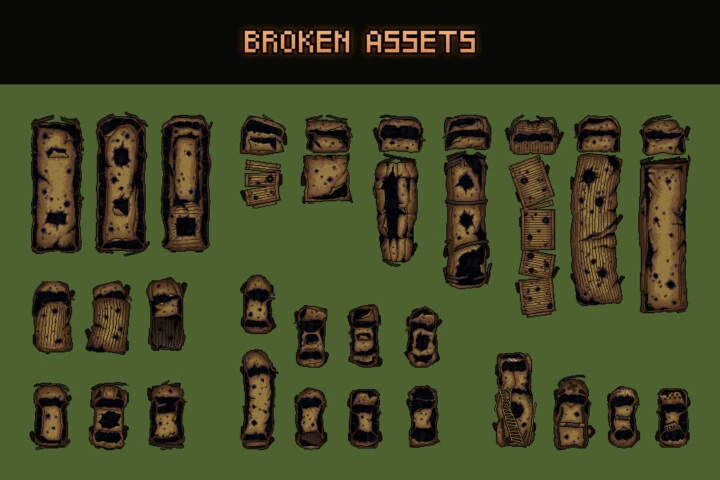 Top Down Trucks and Cars Pixel Art Asset Pack