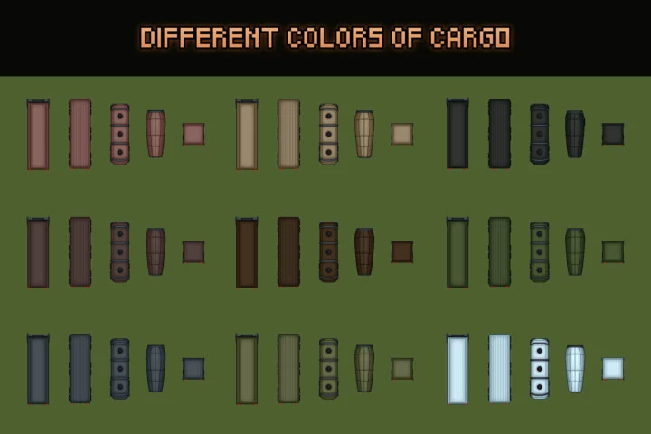 Top Down Trucks and Cars Pixel Art Asset Pack