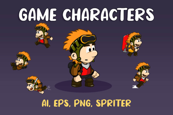 Cartoon Boy Sprites for Platformer Game - CraftPix.net