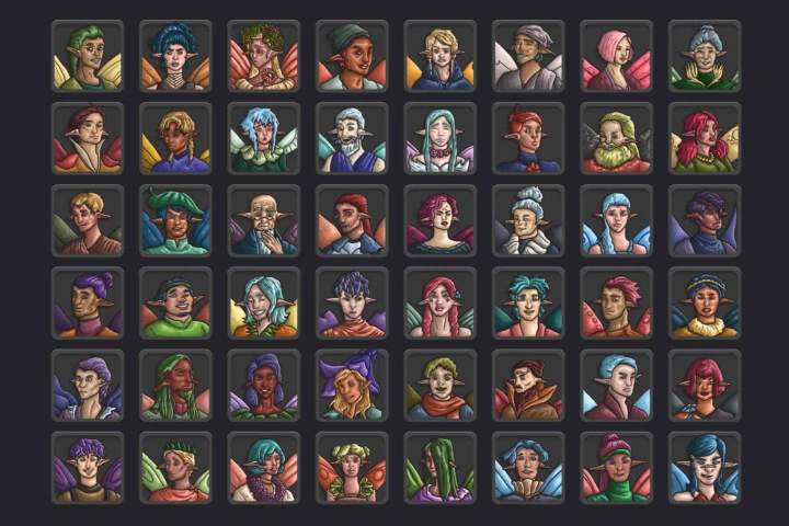 Fairy Face Game Icons