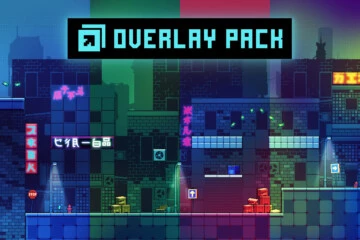 Free Cyberpunk Overlay Effects for Platformer Game