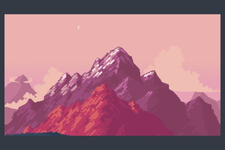 Free Mountain Backgrounds Pixel Art