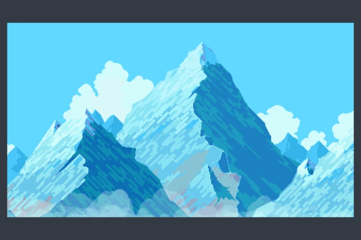 Free Mountain Backgrounds Pixel Art