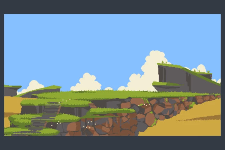 Free Mountain Backgrounds Pixel Art