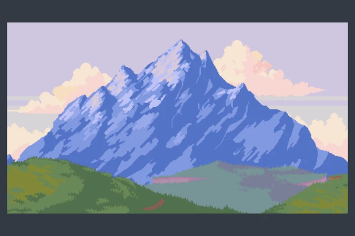 Free Mountain Backgrounds Pixel Art