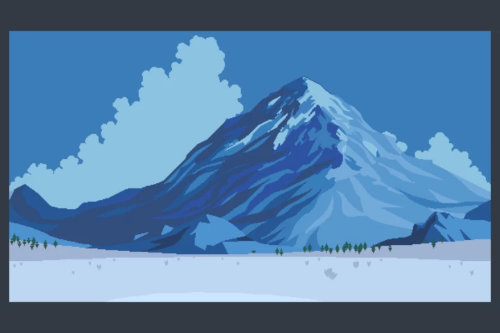 Free Mountain Backgrounds Pixel Art