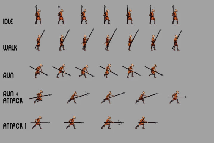 Free Skeleton Pixel Art Sprite Sheets
