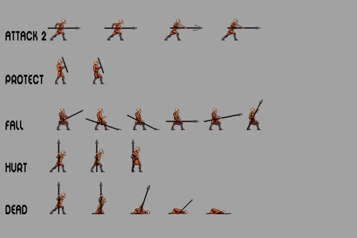 Free Skeleton Pixel Art Sprite Sheets