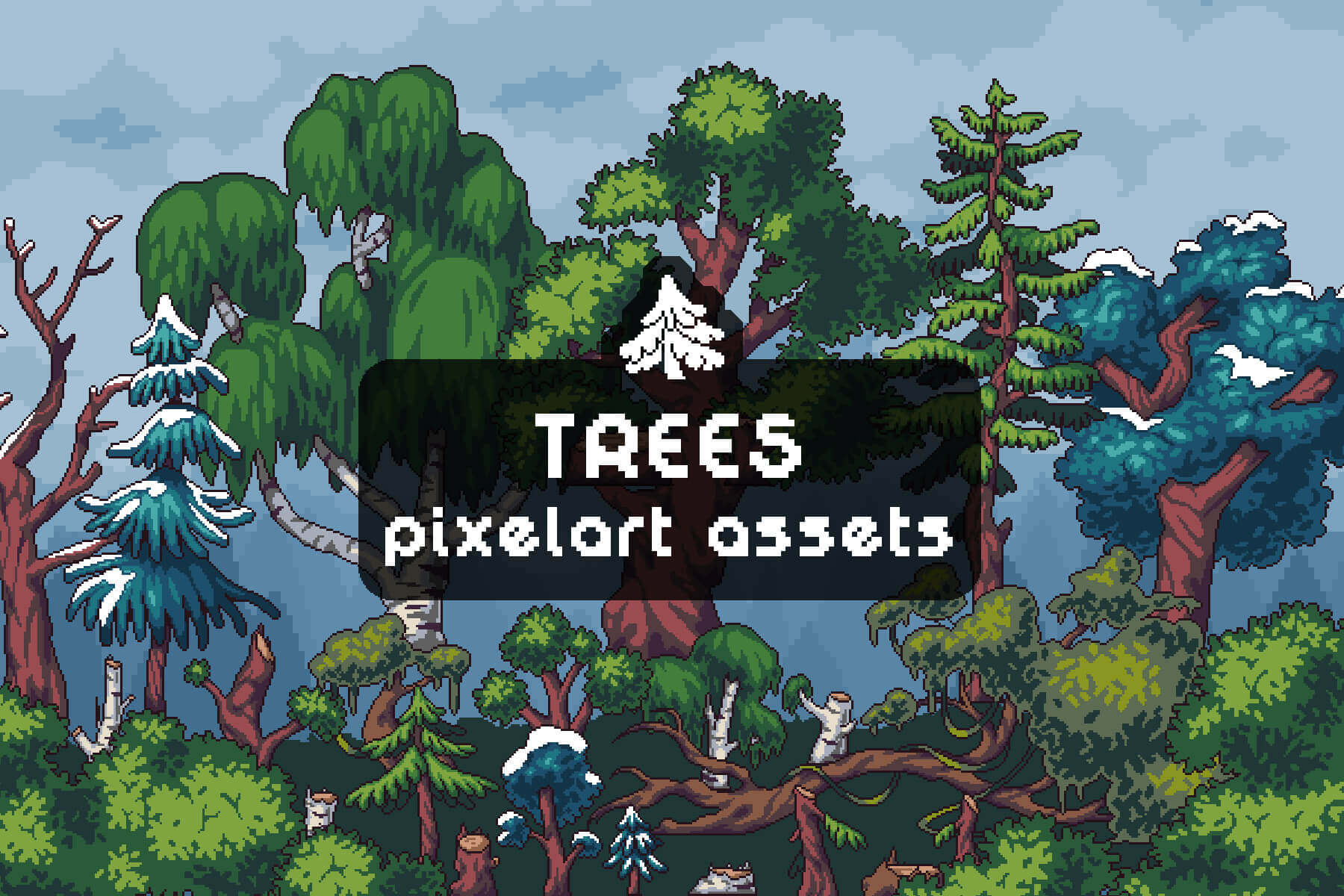 Free Clouds Pixel Art Asset Pack Download 