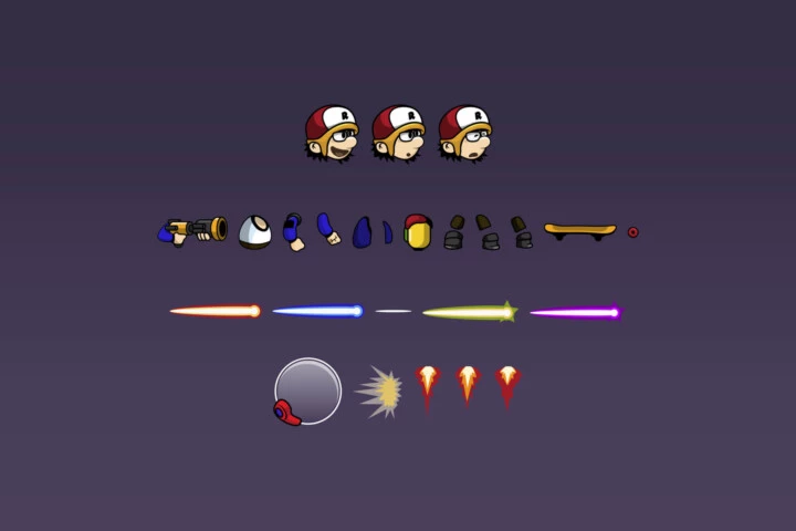 Cartoon Boy Character Animation Sprites