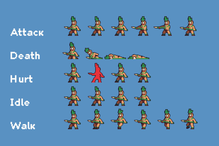 Forest Enemies Pixel Art Sprite Sheet Pack - CraftPix.net