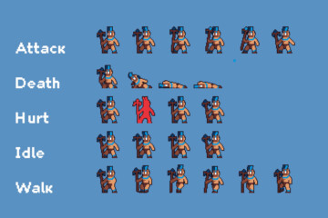 Forest Enemies Pixel Art Sprite Sheet Pack - CraftPix.net