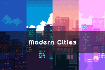Free City Backgrounds Pixel Art