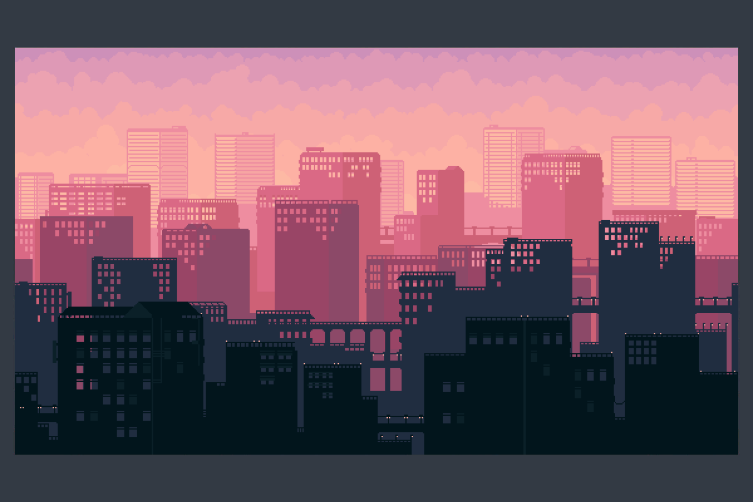 Free City Backgrounds Pixel Art Download - CraftPix.net