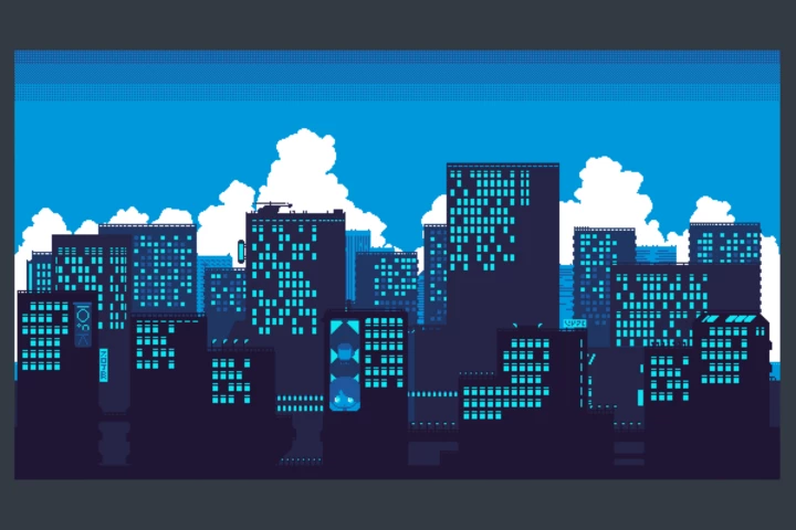 Free City Backgrounds Pixel Art