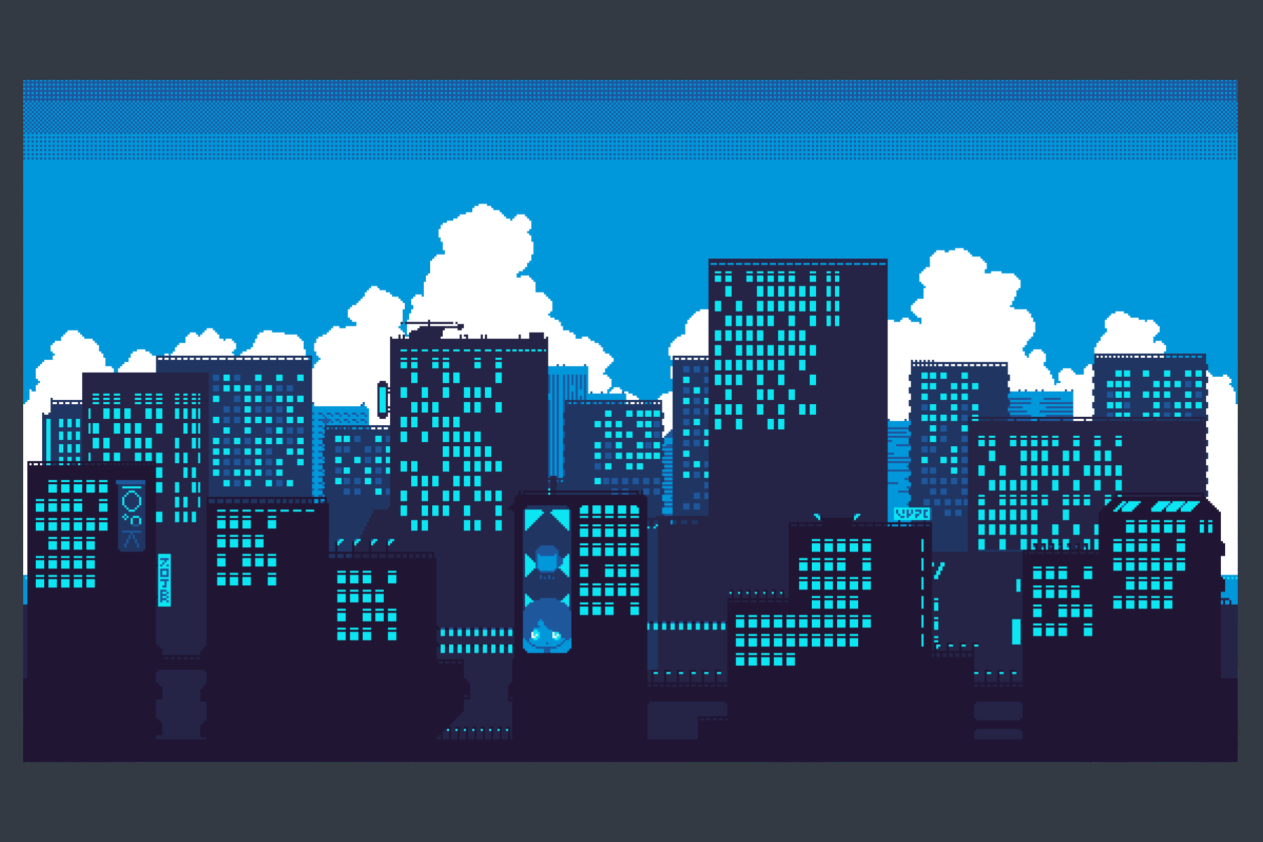 Free City Backgrounds Pixel Art Download 