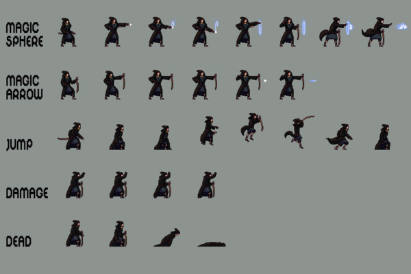 Free Wizard Sprite Sheets Pixel Art Download - CraftPix.net