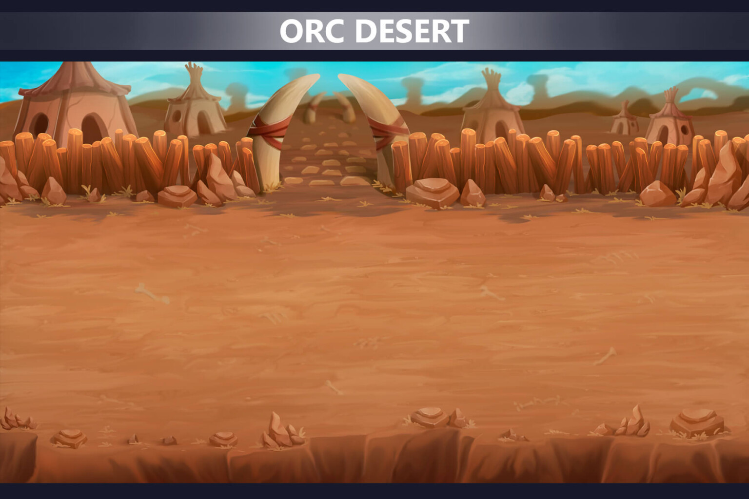 Orc Lands Horizontal Battle Backgrounds - CraftPix.net