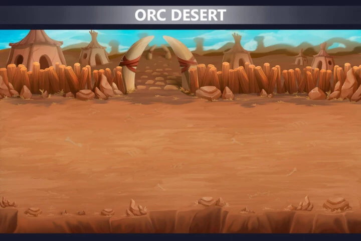 Orc Lands Horizontal Battle Backgrounds