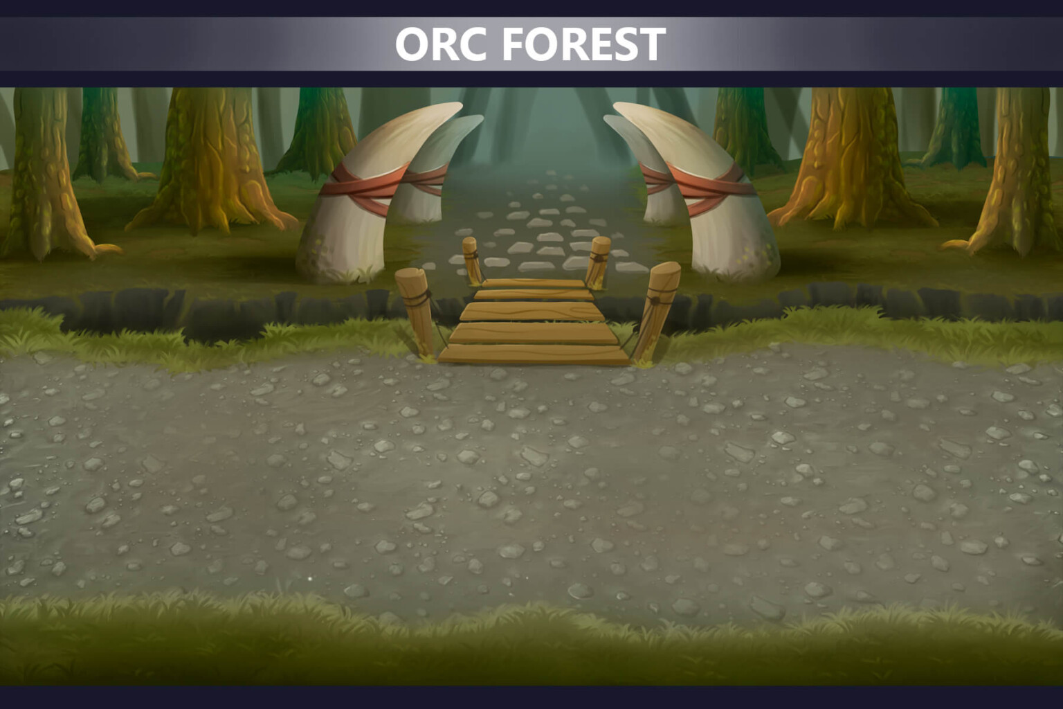 Orc Lands Horizontal Battle Backgrounds - CraftPix.net