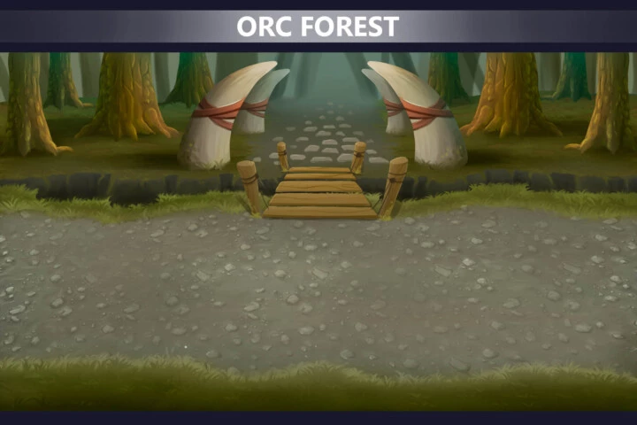 Orc Lands Horizontal Battle Backgrounds