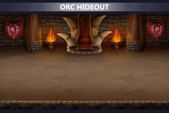 Orc Lands Horizontal Battle Backgrounds