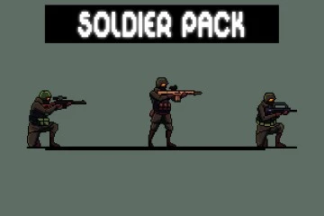 Free Soldier Sprite Sheets Pixel Art