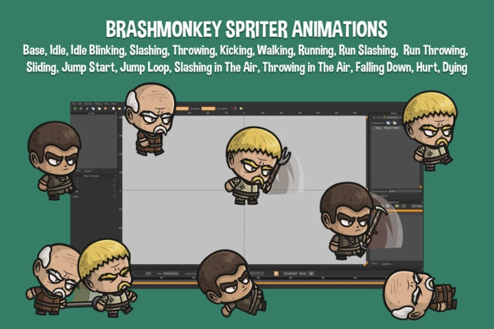 Villager Chibi Character Sprites