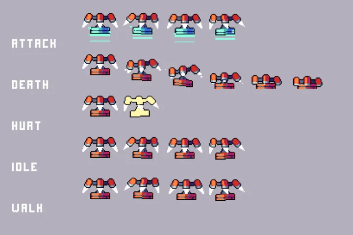 Workers and Drones Pixel Art Character Pack