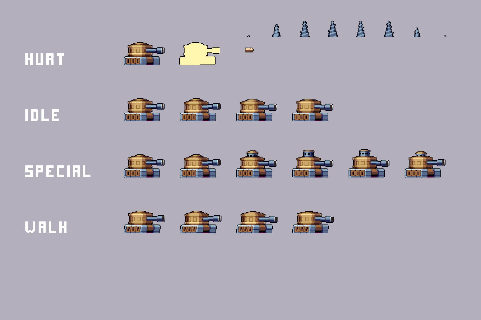 Desert Bosses Pixel Art Sprite Sheet Pack - CraftPix.net