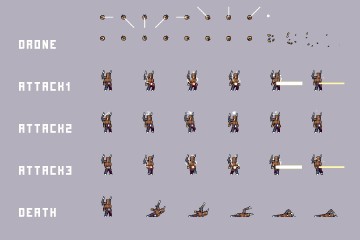 Desert Bosses Pixel Art Sprite Sheet Pack - CraftPix.net