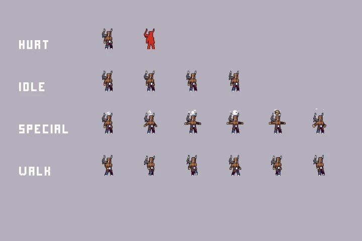 Desert Bosses Pixel Art Sprite Sheet Pack