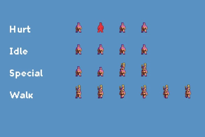 Free Forest Bosses Pixel Art Sprite Sheet Pack
