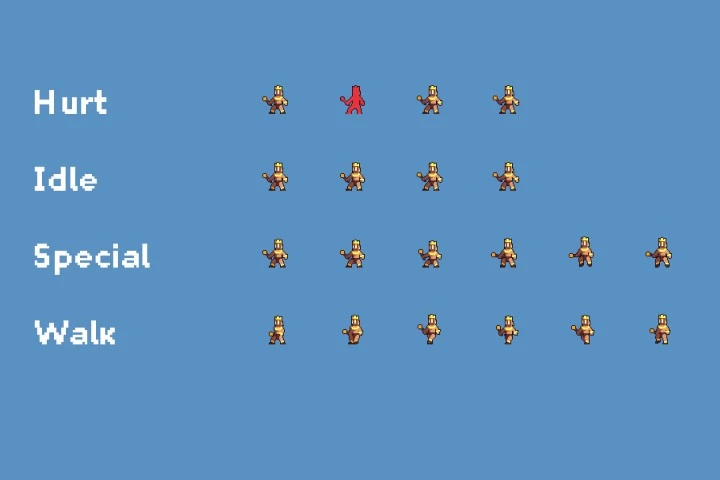 Free Forest Bosses Pixel Art Sprite Sheet Pack