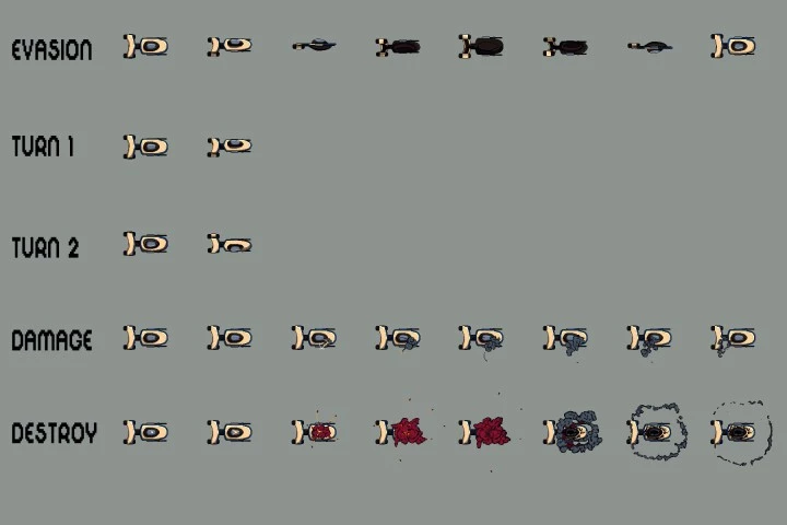 Free Spaceship Pixel Art Sprite Sheets