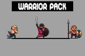 Free Warrior Pixel Art Sprite Sheets