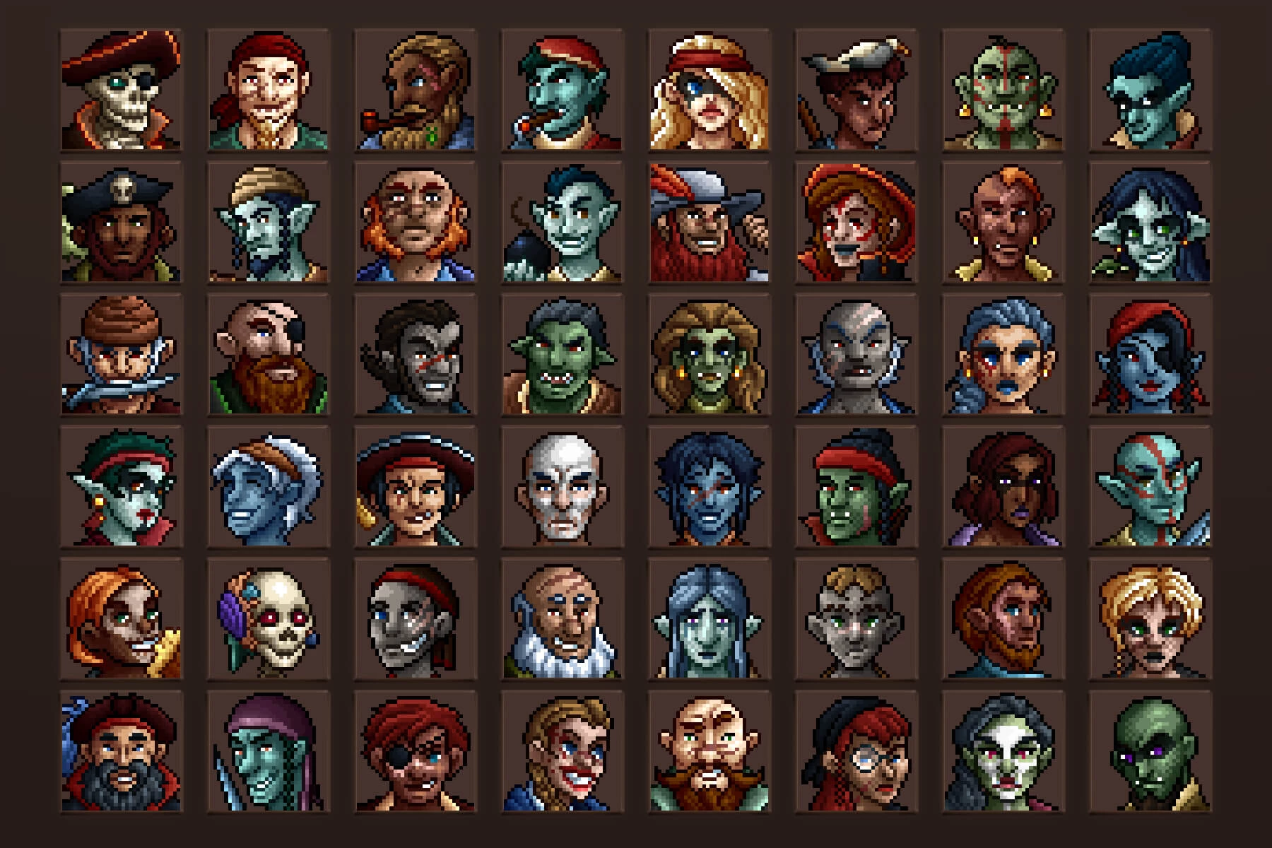 Pirate 32x32 Icons Pixel Art Download 