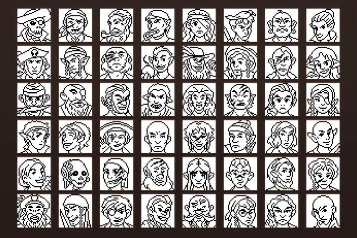 Pirate 32×32 Icons Pixel Art