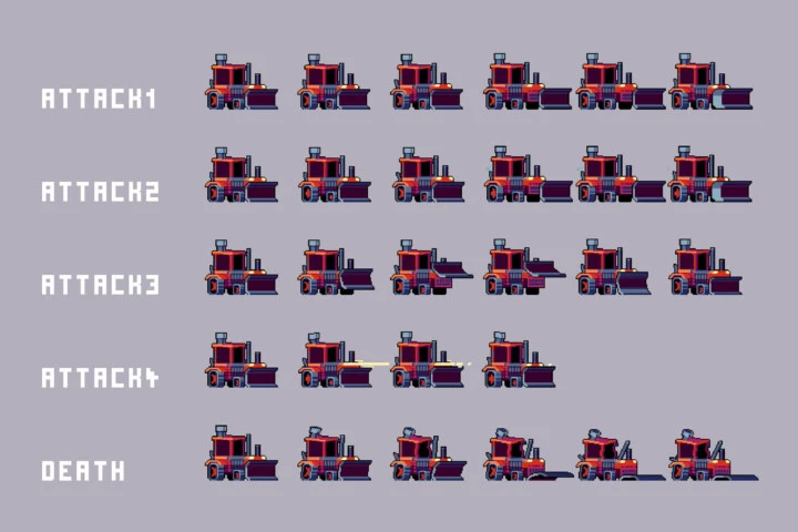Robots Pixel Art Sprite Sheet Pack