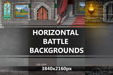 Castle Horizontal Battle Backgrounds