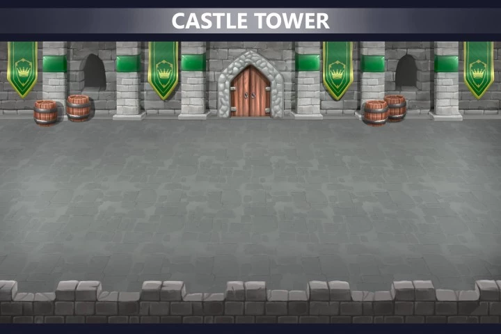 Castle Horizontal Battle Backgrounds