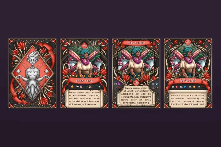 Fairy TCG Pixel Art Template