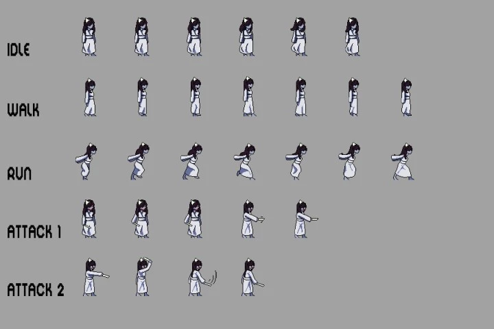 Free Ghost Pixel Art Sprite Sheets