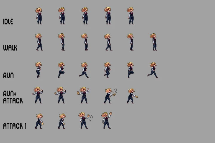 Free Vampire Pixel Art Sprite Sheets