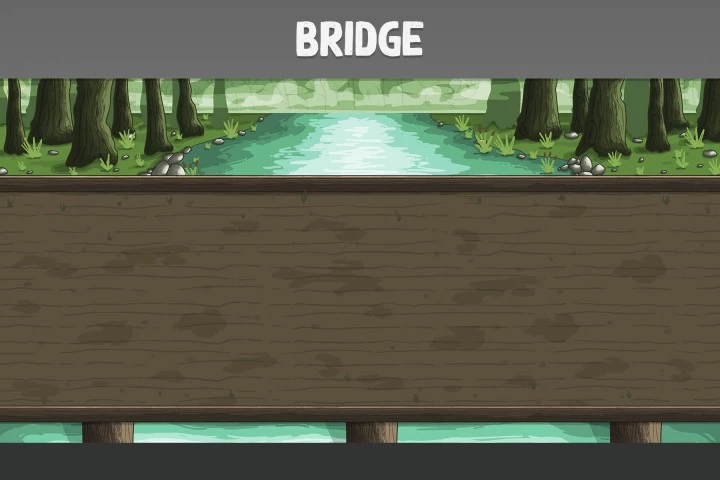Game Battle Backgrounds with Bridges