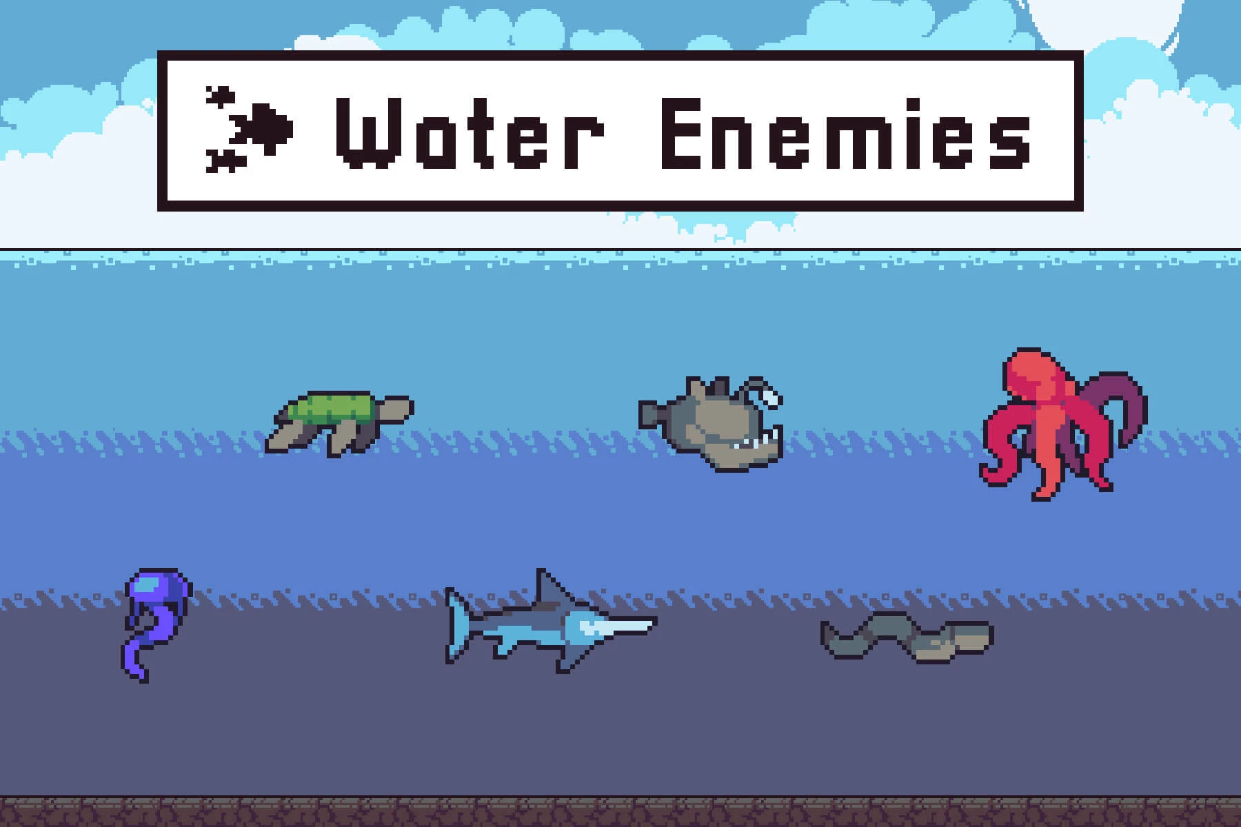 Free Fishing Game Assets Pixel Art Pack 