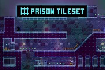 Prison Tileset Pixel Art Assets