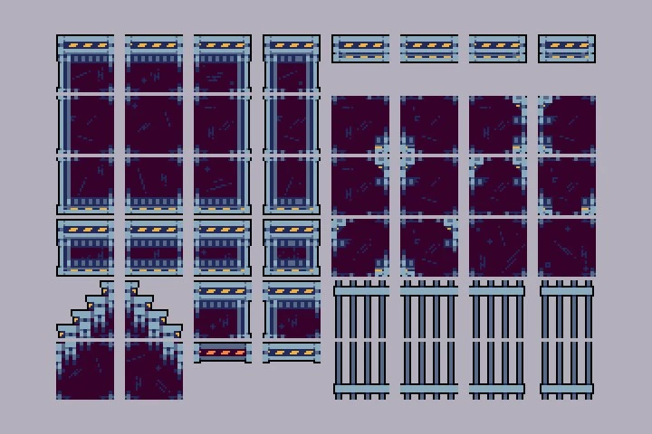 Prison Tileset Pixel Art Assets