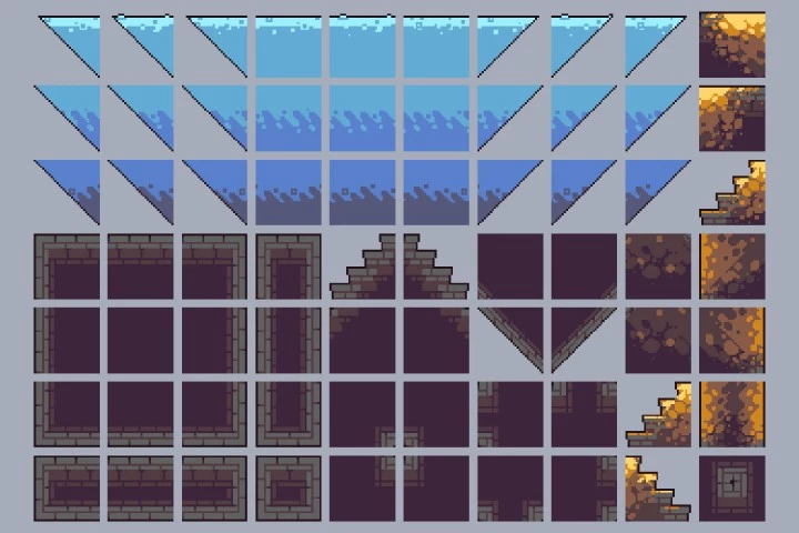 Sunken City Tileset Pixel Art