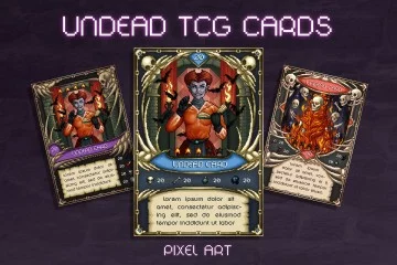 Undead TCG Cards Pixel Art Asset Pack